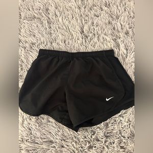 Black Nike Dri-Fit athletic shorts